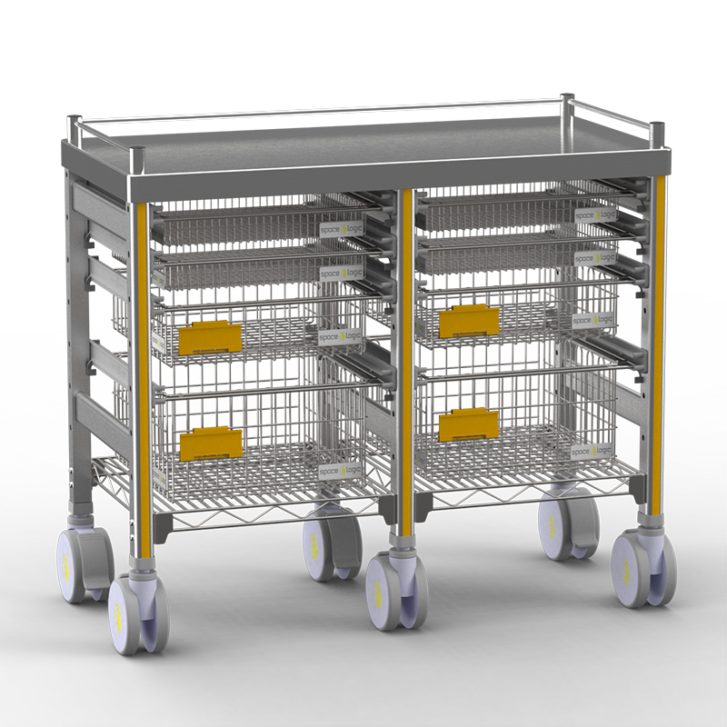 Sterirack Medical Trolley 400x400x840 double