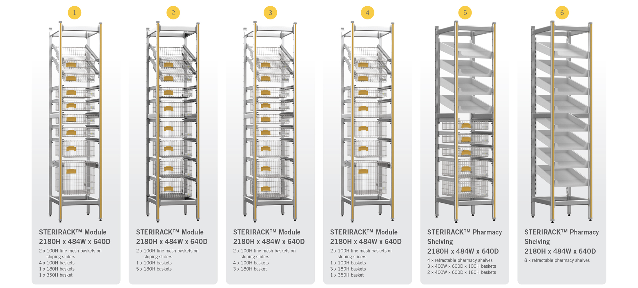 sterirack workstation choose your full height configuration