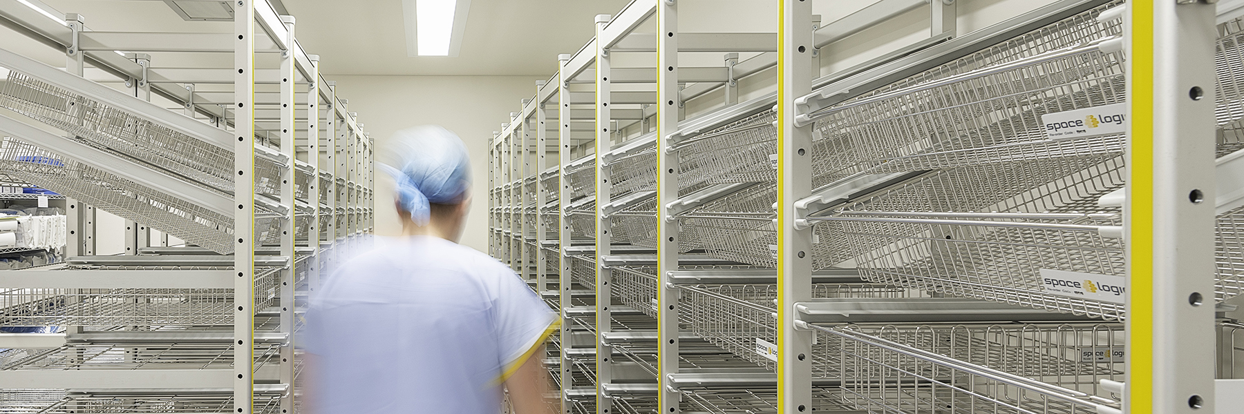 sterirack baskets and shelving storage healthcare