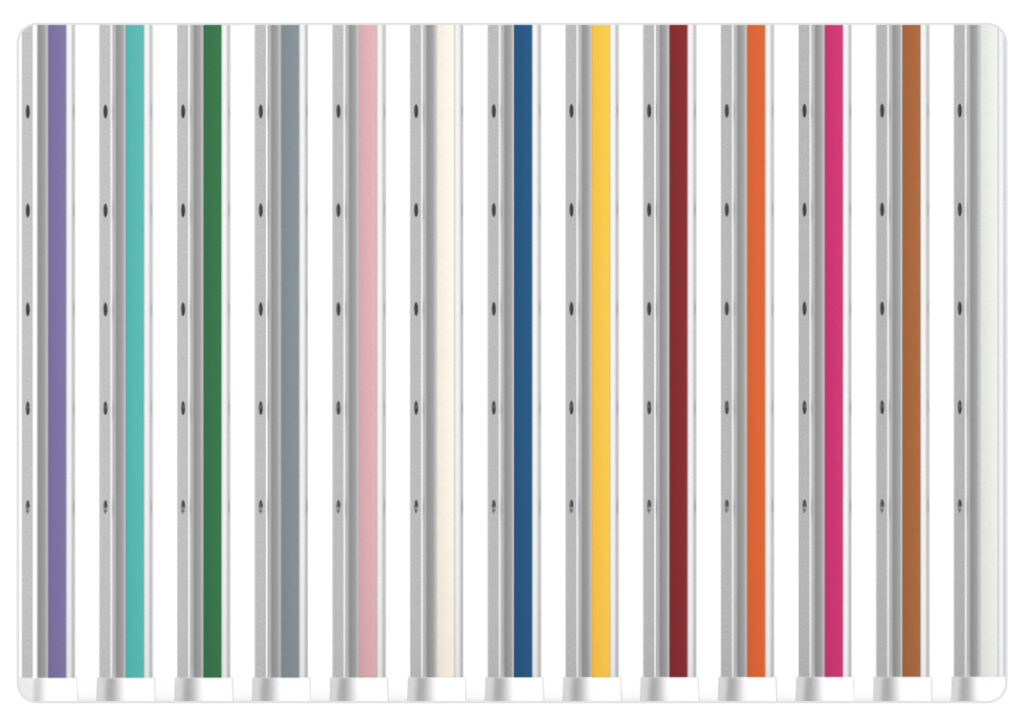 sterirack post strips colours